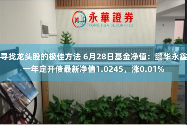 寻找龙头股的极佳方法 6月28日基金净值：鹏华永鑫一年定开债最新净值1.0245，涨0.01%