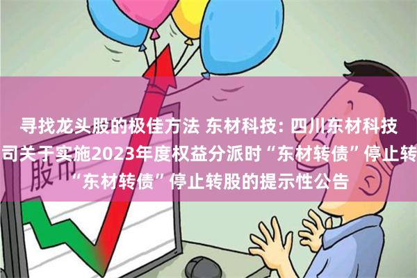 寻找龙头股的极佳方法 东材科技: 四川东材科技集团股份有限公司关于实施2023年度权益分派时“东材转债”停止转股的提示性公告