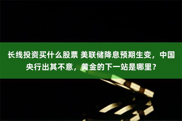 长线投资买什么股票 美联储降息预期生变，中国央行出其不意，黄金的下一站是哪里？