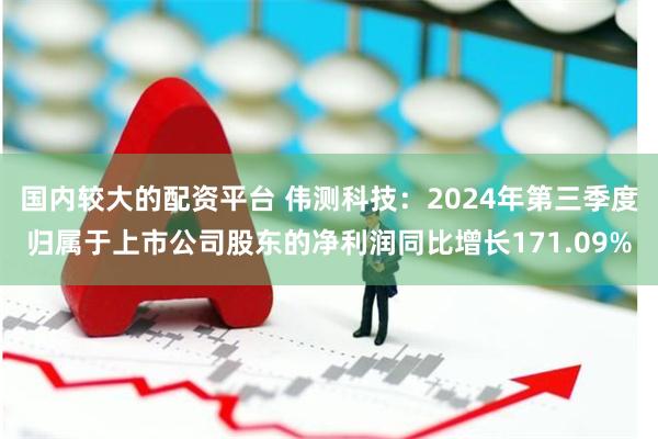 国内较大的配资平台 伟测科技：2024年第三季度归属于上市公司股东的净利润同比增长171.09%