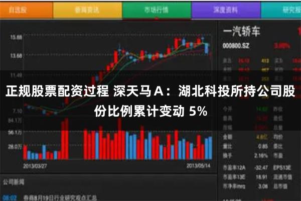 正规股票配资过程 深天马Ａ：湖北科投所持公司股份比例累计变动 5%