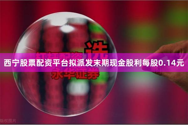 西宁股票配资平台拟派发末期现金股利每股0.14元